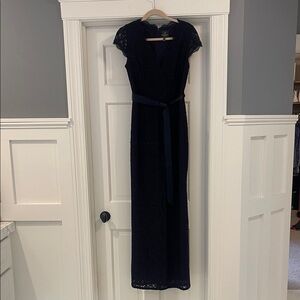 Adrianna Papell - Elegant Navy Lace Dress - size 2